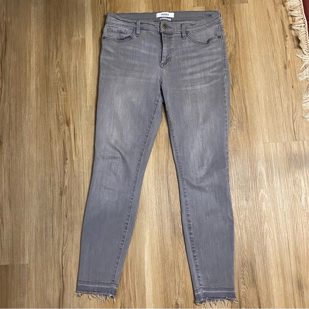 Pistola Audrey Skinny Raw Release Hem Jeans